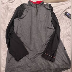 ⭐️ Men Spyder Active Long Sleeve Zip Shirt Size Extra Large